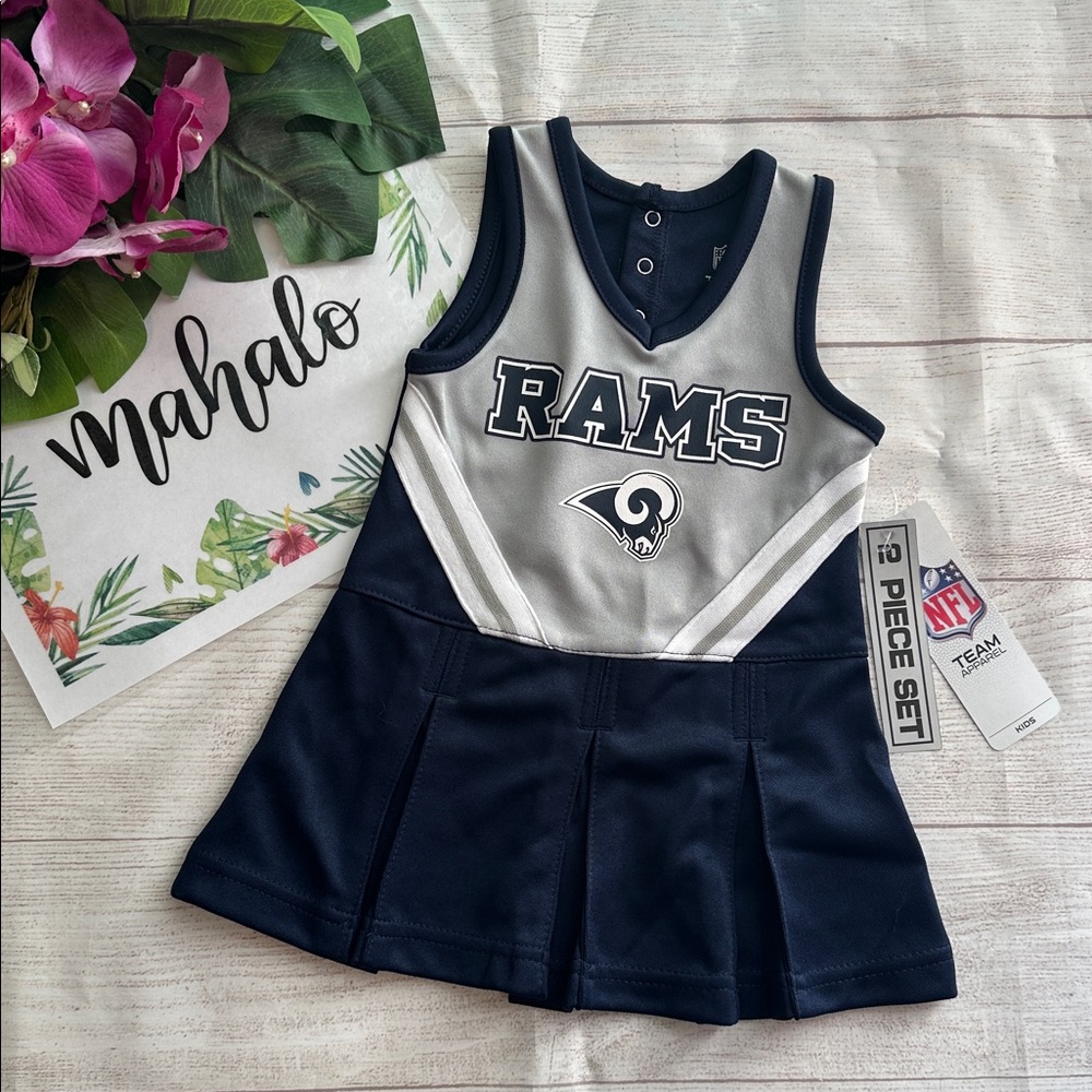 NFL Rams Navy and Gray Cheerleader Outfit